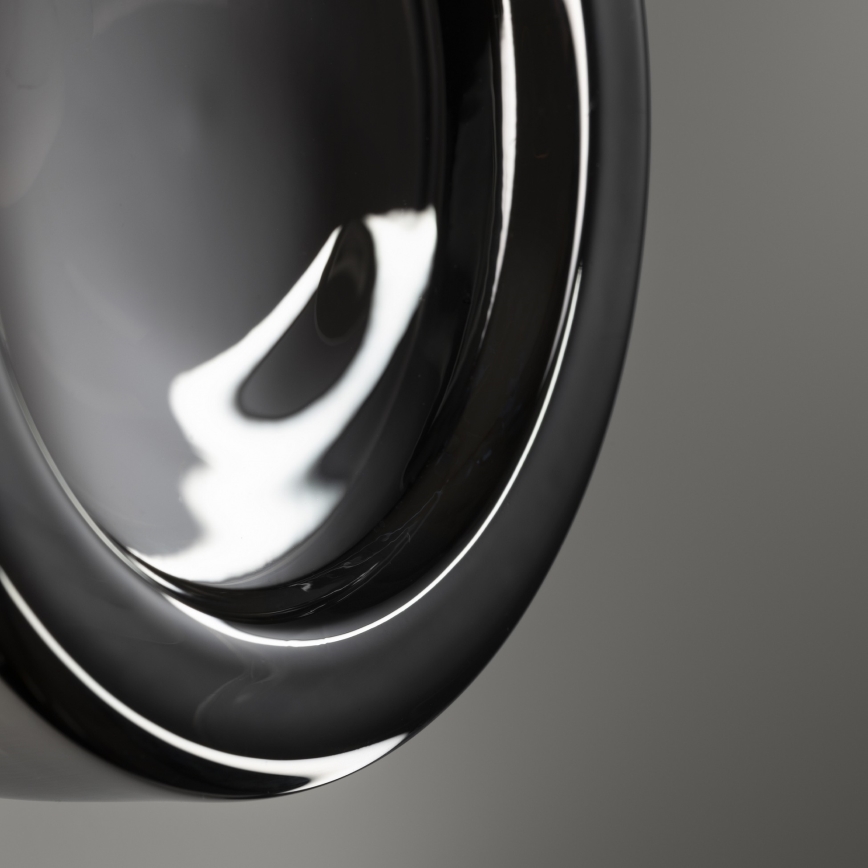 Ideal Lux - Plafoniera LED per bagno LOLLY 1xGX53/9W/230V Ø 10,5 cm nero/nero fumé