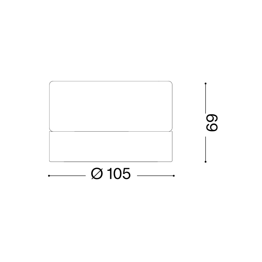 Ideal Lux - Plafoniera LED per bagno LOLLY 1xGX53/9W/230V Ø 10,5 cm IP44 bianco/trasparente