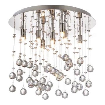 Ideal Lux - Plafoniera LED di cristallo MOONLIGHT 8xG9/3W/230V diametro 40 cm cromo lucido