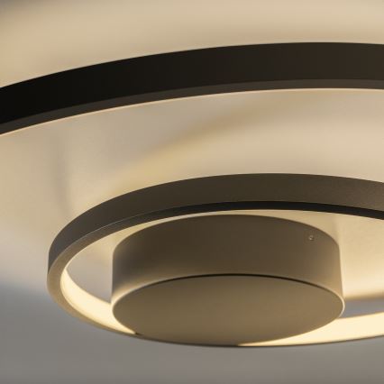 Ideal Lux - Plafoniera LED dimmerabile OZ LED/48W/230V diametro 60 cm CRI 90 nero