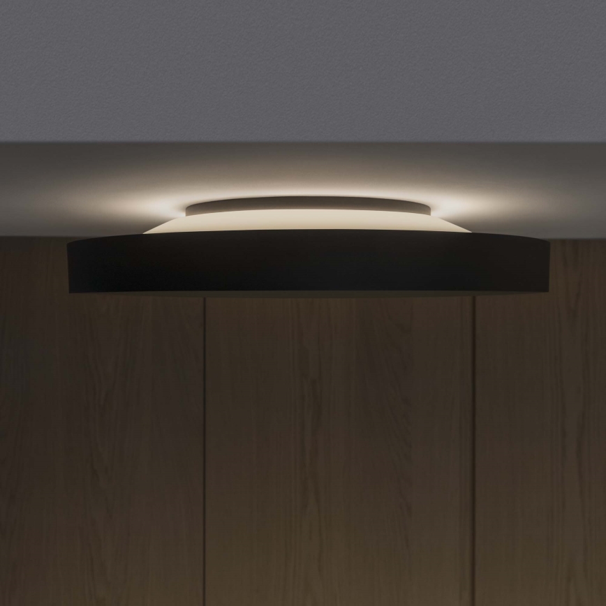 Ideal Lux - Plafoniera LED FLY LED/26W/230V 2700K diametro 45 cm CRI 90 IP40 nero