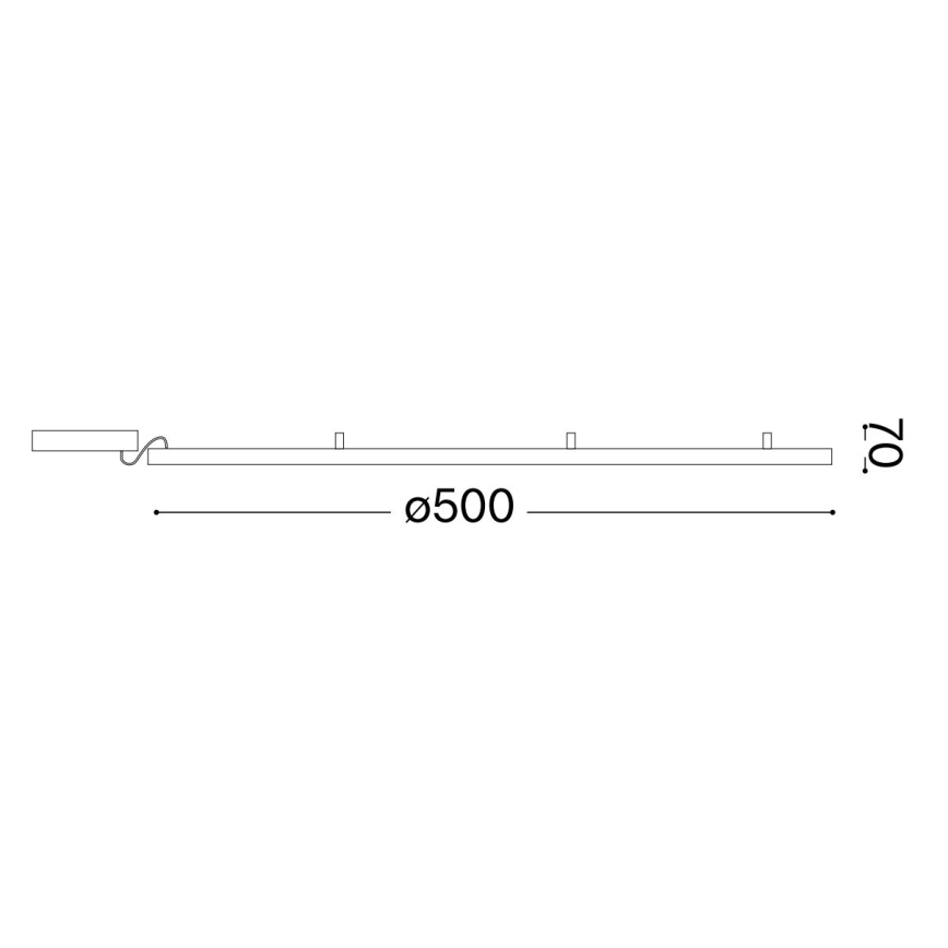 Ideal Lux - Plafoniera LED ORACLE SLIM LED/32W/230V 3000K diametro 50 cm bianco