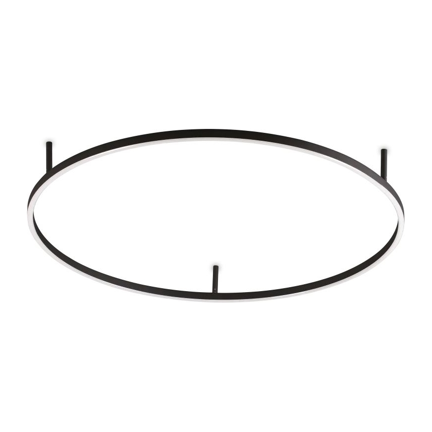 Ideal Lux - Plafoniera LED ORACLE SLIM LED/53W/230V 4000K CRI 90 Ø 90 cm nero