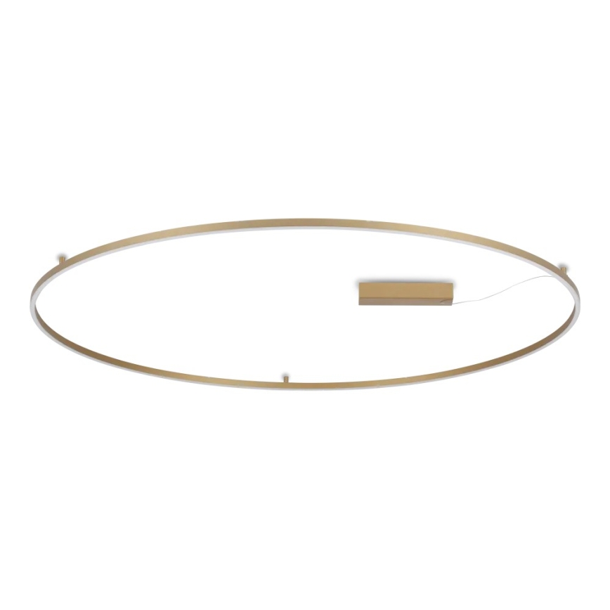 Ideal Lux - Plafoniera LED ORACLE SLIM LED/81W/230V 3000K CRI 90 Ø 150 cm dorata