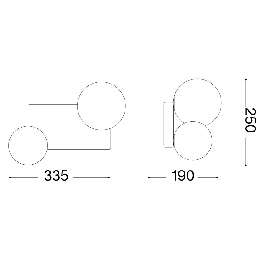Ideal Lux - Plafoniera LED PENTA 2xG9/3W/230V oro