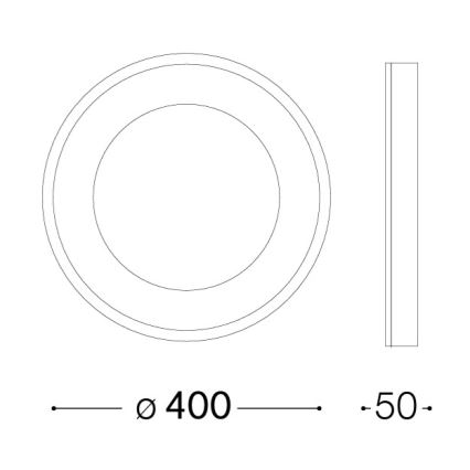 Ideal Lux - Plafoniera LED PLANET LED/20W/230V CRI 90 Ø 40 cm bianco