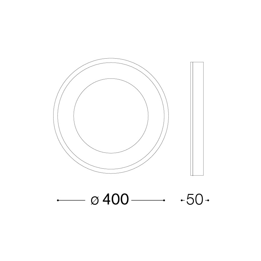 Ideal Lux - Plafoniera LED PLANET LED/20W/230V CRI 90 Ø 40 cm bianco