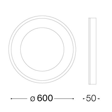 Ideal Lux - Plafoniera LED PLANET LED/29W/230V CRI 90 Ø 60 cm bianco