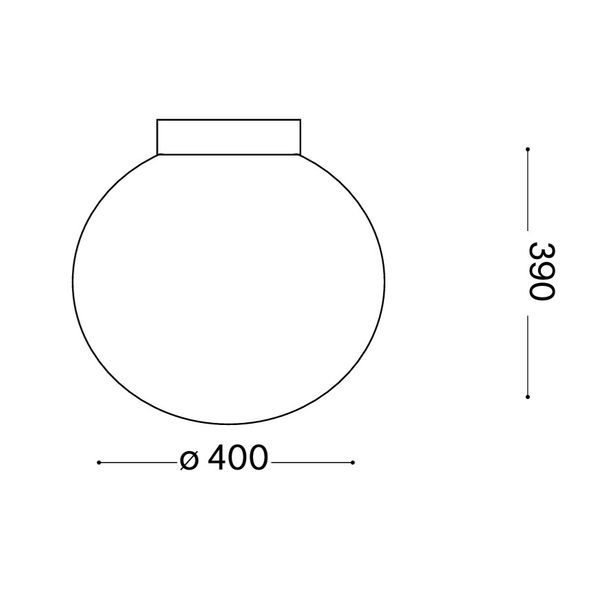 Ideal Lux - Plafoniera MAPA 1xE27/60W/230V 400 mm