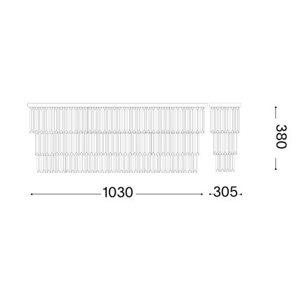 Ideal Lux - Plafoniera MARTINEZ 8xE14/40W/230V dorata