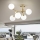 Ideal Lux - Plafoniera NODI 5xE14/28W/230V 50x55 cm ottone/bianco