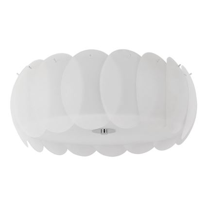 Ideal Lux - Plafoniera OVALINO 8xE27/60W/230V Ø 53,5 cm bianca