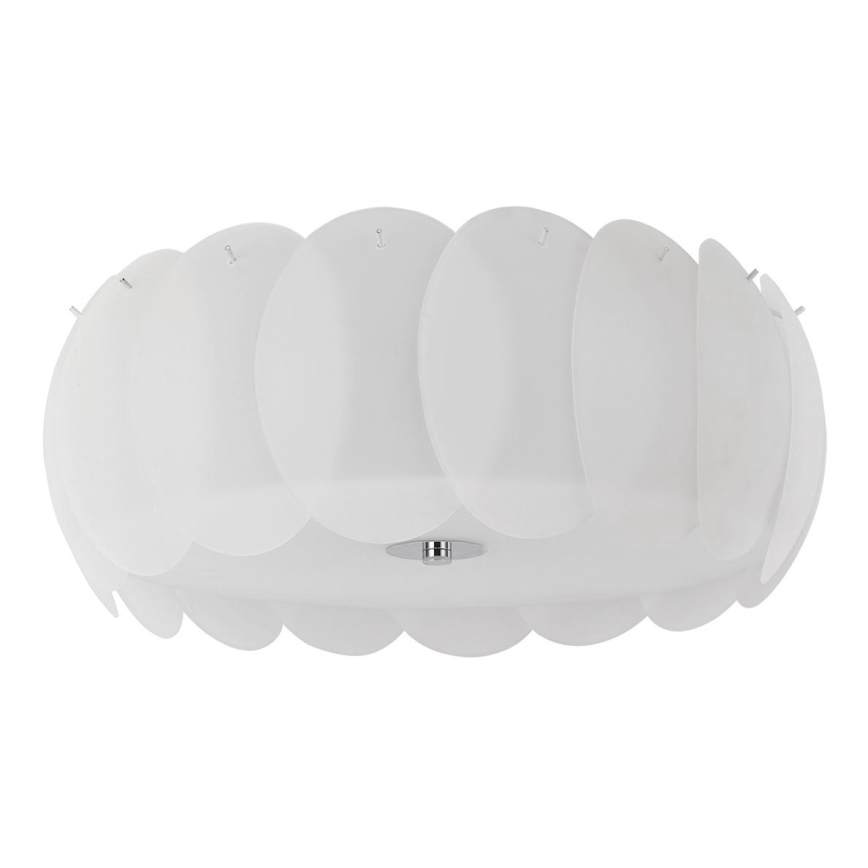 Ideal Lux - Plafoniera OVALINO 8xE27/60W/230V Ø 53,5 cm bianca