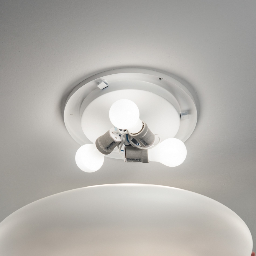 Ideal Lux - Plafoniera SMARTIES 2xE27/42W/230V, ø 42,5 cm, bianca