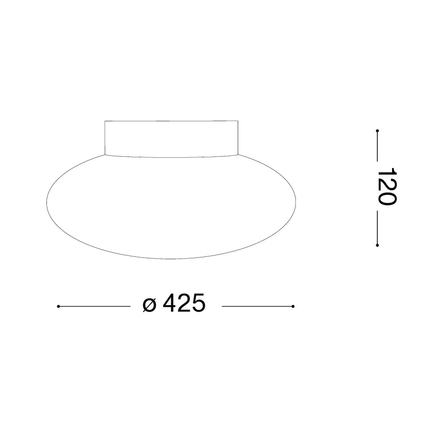 Ideal Lux - Plafoniera SMARTIES 2xE27/42W/230V, ø 42,5 cm, bianca
