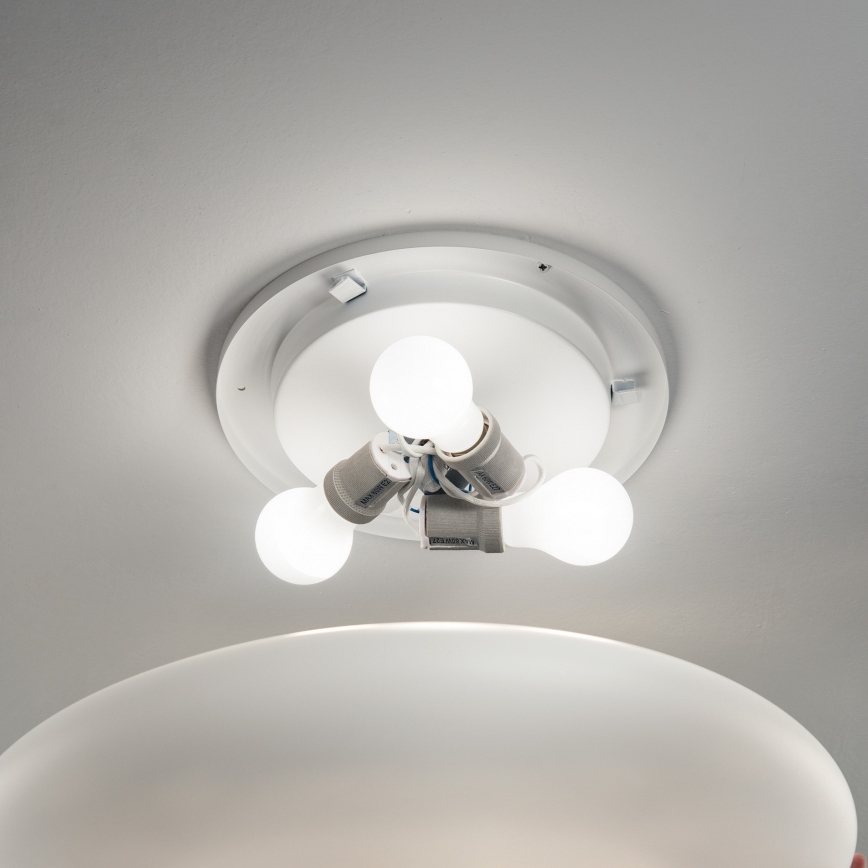 Ideal Lux - Plafoniera SMARTIES 3xE27/42W/230V Ø 60 cm bianca