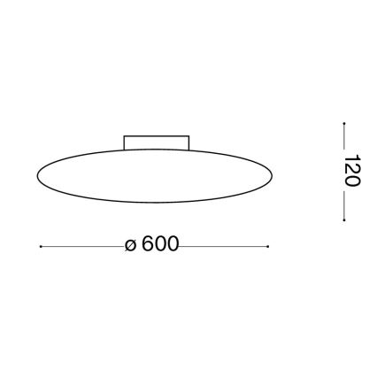 Ideal Lux - Plafoniera SMARTIES 3xE27/42W/230V Ø 60 cm bianca