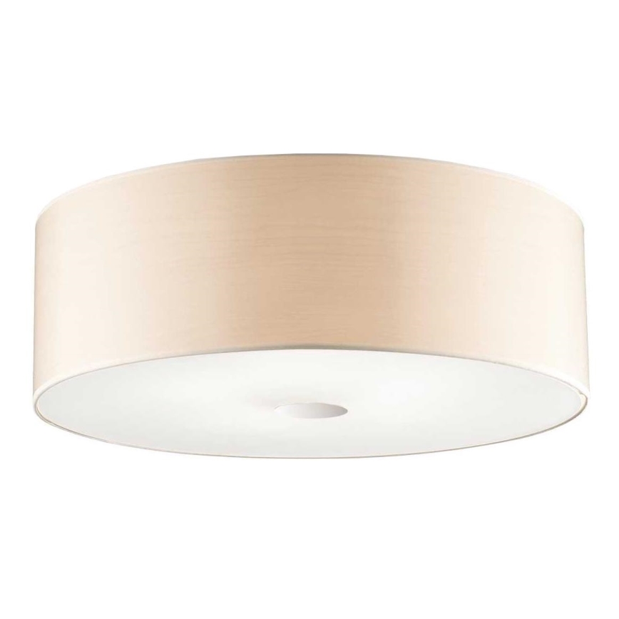 Ideal Lux - Plafoniera WOODY 5xE27/60W/230V diametro 60 cm beige