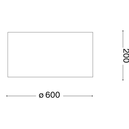 Ideal Lux - Plafoniera WOODY 5xE27/60W/230V diametro 60 cm beige