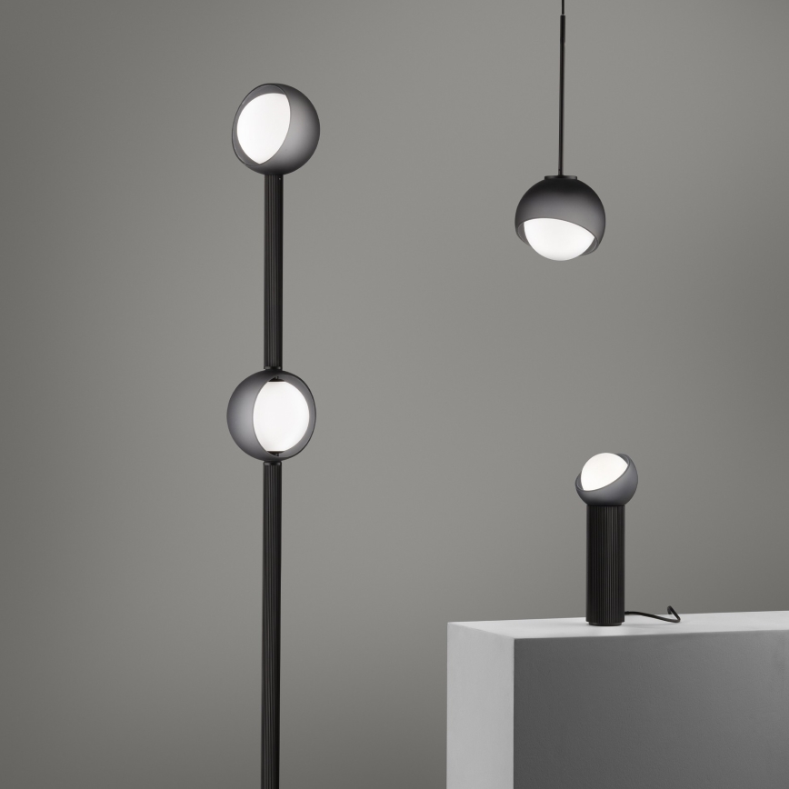Ideal Lux - Sospensione a cavo BLOOM 1xE27/42W/230V Ø 17 cm nero