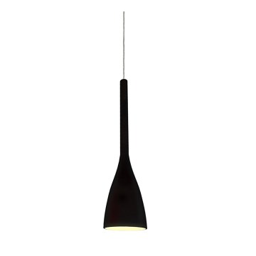 Ideal Lux - Sospensione a cavo FLUT 1xE14/40W/230V Ø 10,5 cm nero