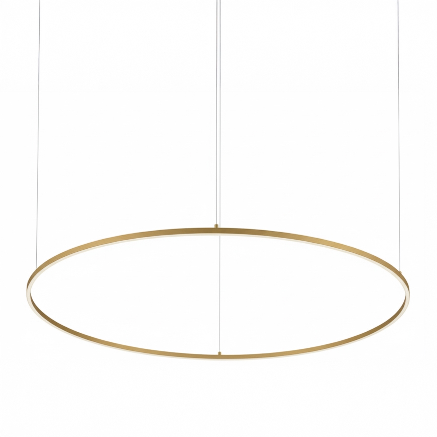 Ideal Lux - Lampadario a sospensione con cavo ORACLE SLIM LED/83W/230V 3000K CRI 90 Ø 150 cm oro