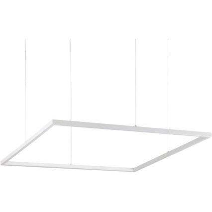 Ideal Lux - Lampadario LED sospeso con cavo ORACLE SLIM, 53W, 230V, 3000K, CRI 90, 90x90 cm, bianco