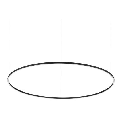 Ideal Lux - Lampadario sospeso con cavo ORACLE SLIM LED/83W/230V 4000K CRI 90 diam. 150 cm nero