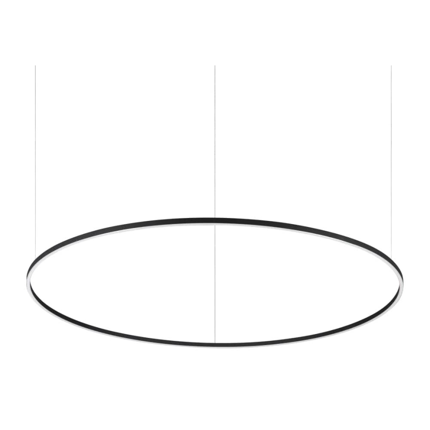 Ideal Lux - Lampadario sospeso con cavo ORACLE SLIM LED/83W/230V 4000K CRI 90 diam. 150 cm nero