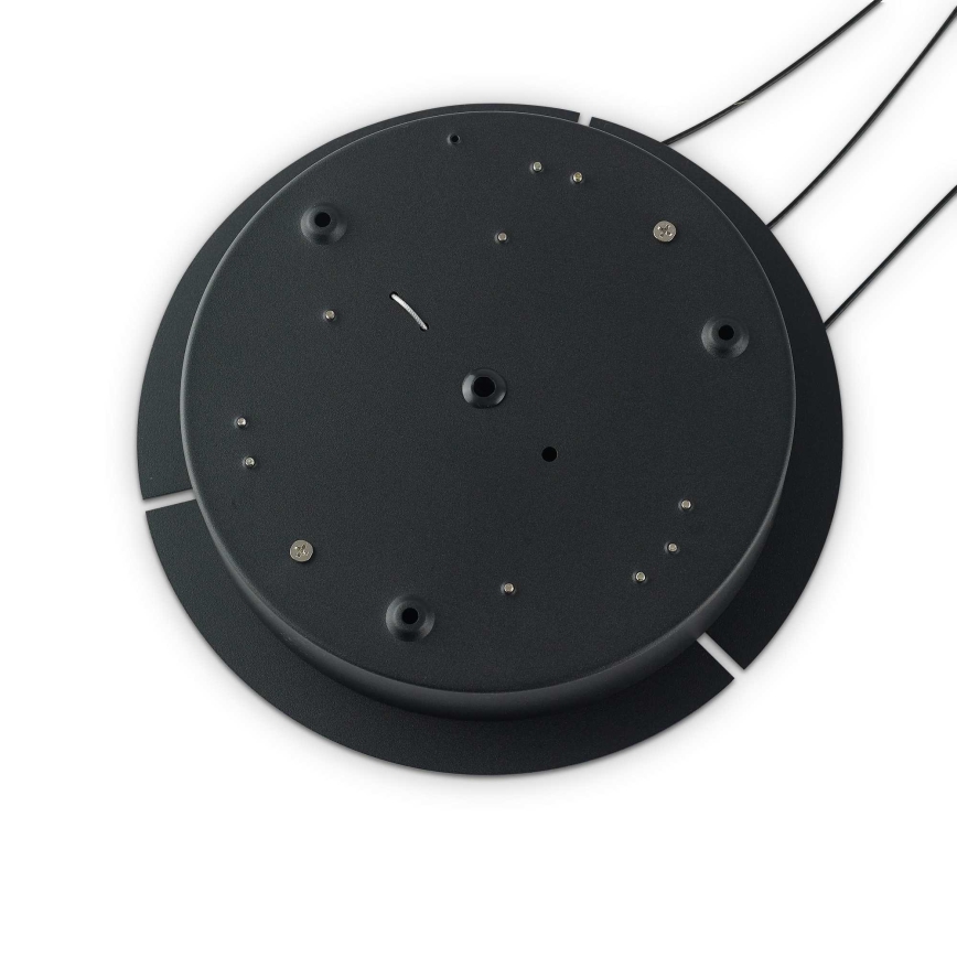 Ideal Lux - Lampadario LED dimmerabile a sospensione con cavo OZ LED/48W/230V Ø 60 cm CRI 90 nero