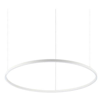 Ideal Lux - Lampadario LED sospeso su cavo ORACLE SLIM LED/53W/230V 4000K CRI 90 Ø 90 cm bianco