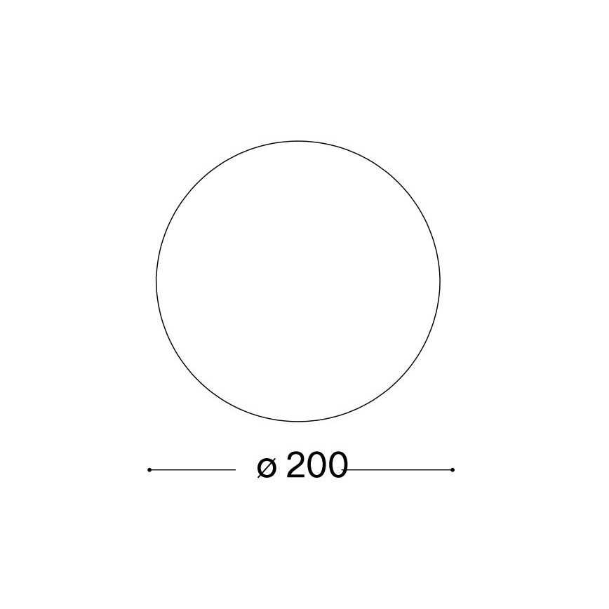 Ideal Lux - Vetro di ricambio universale MAPA per portalampade E27, Ø 20 cm, bianco