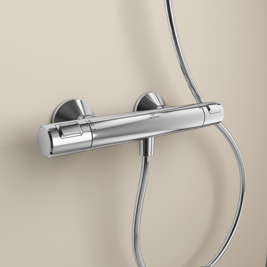 Ideal Standard A7201AA - Miscelatore termostatico per doccia CERATHERM T25, cromo lucido