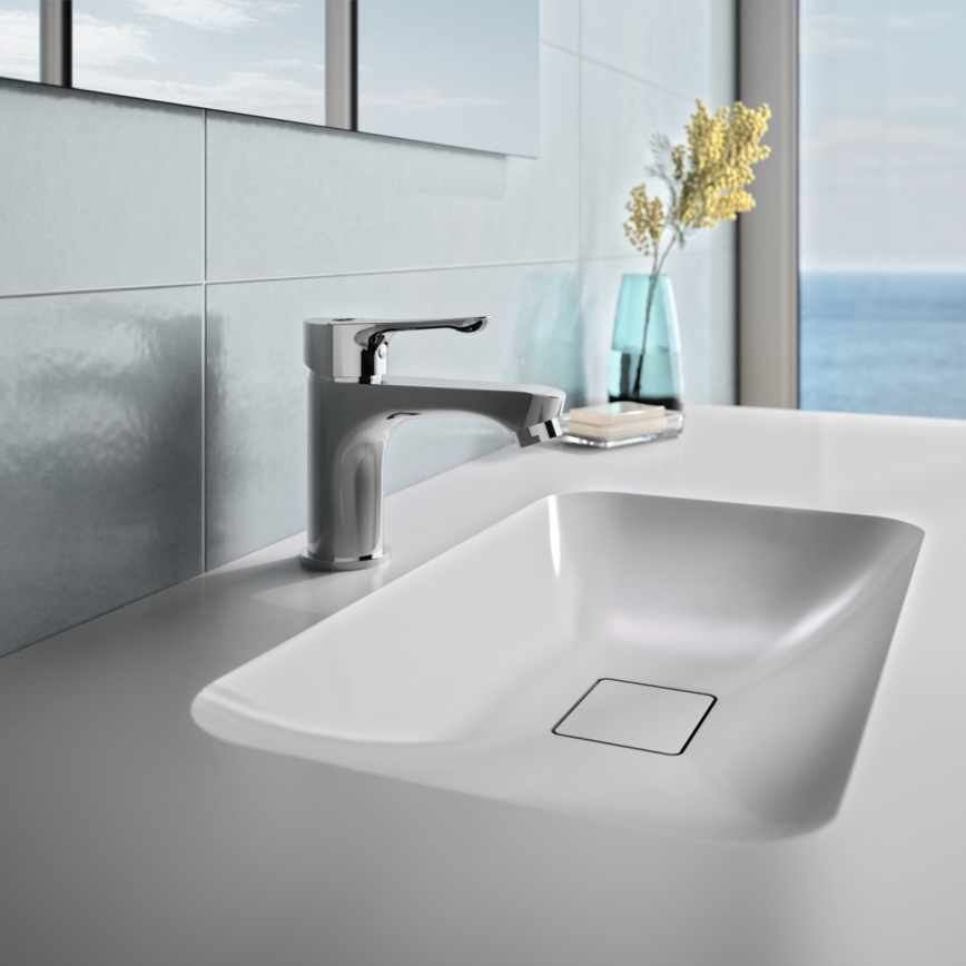 Ideal Standard BC552AA - Miscelatore per lavabo ALPHA 13,6 cm, cromo lucido