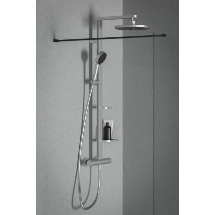Ideal Standard BD583SI - Set doccia con miscelatore termostatico CERATHERM ALU+ finitura cromo opaco