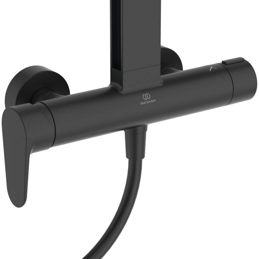 Ideal Standard BD584XG - Set doccia con miscelatore CERAFLOW ALU+ nero opaco