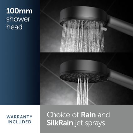 Ideal Standard BD586XG - Set doccia IDEALRAIN ALU+ nero opaco