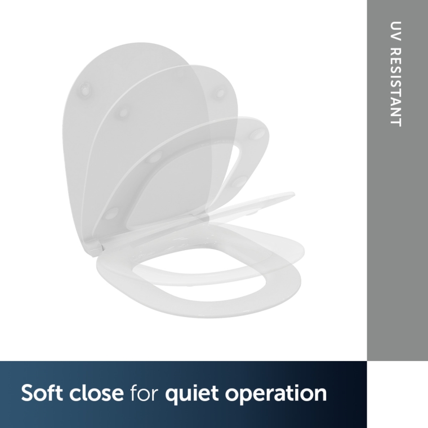 Ideal Standard E772401 - Sedile WC SoftClose CONNECT bianco