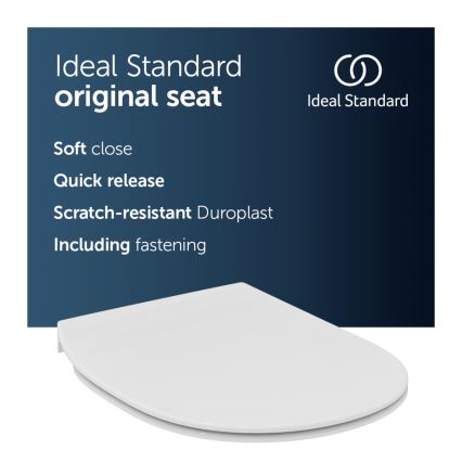 Ideal Standard E772401 - Sedile WC SoftClose CONNECT bianco