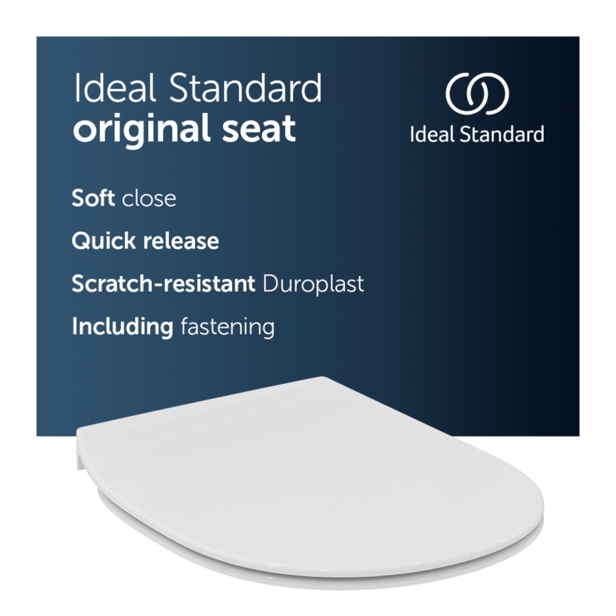 Ideal Standard E772401 - Sedile WC SoftClose CONNECT bianco