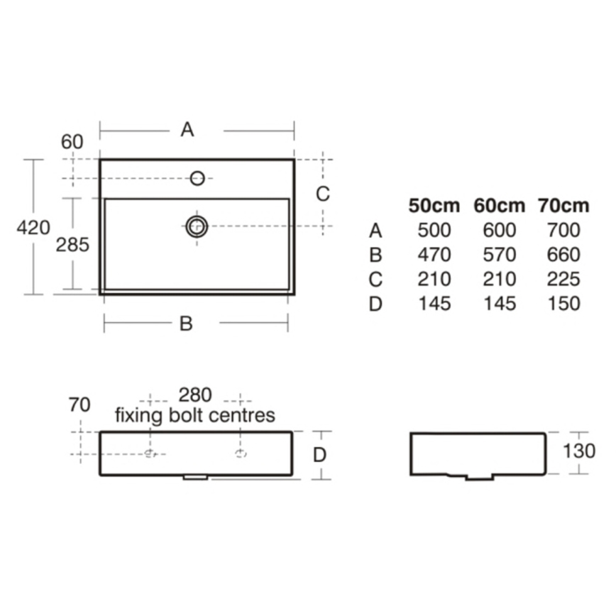 Ideal Standard K077701 - Lavabo sospeso STRADA 50x42 cm ceramica/bianco