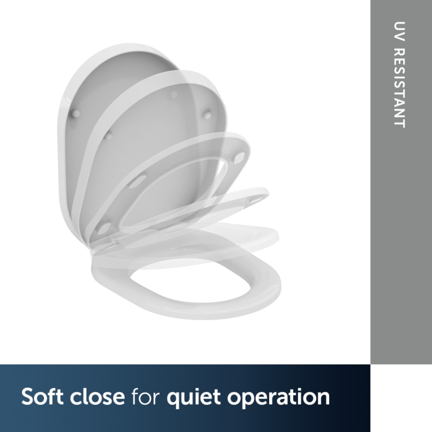Ideal Standard K706101 - Sedile WC SoftClose TONIC bianco