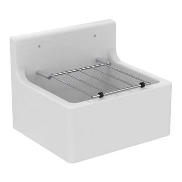 Ideal Standard S593901 - Lavabo sospeso con scarico a griglia DOURO 45,5x38 cm ceramica/bianco
