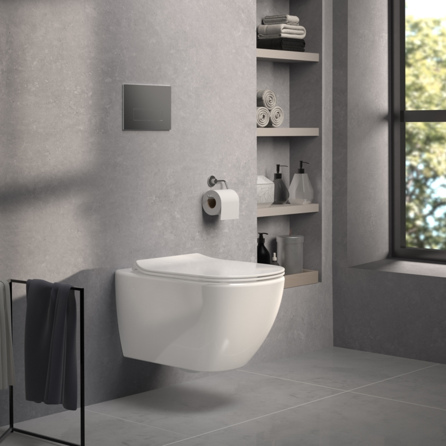 Ideal Standard T352701 - Sedile per WC SoftClose TESI, bianco