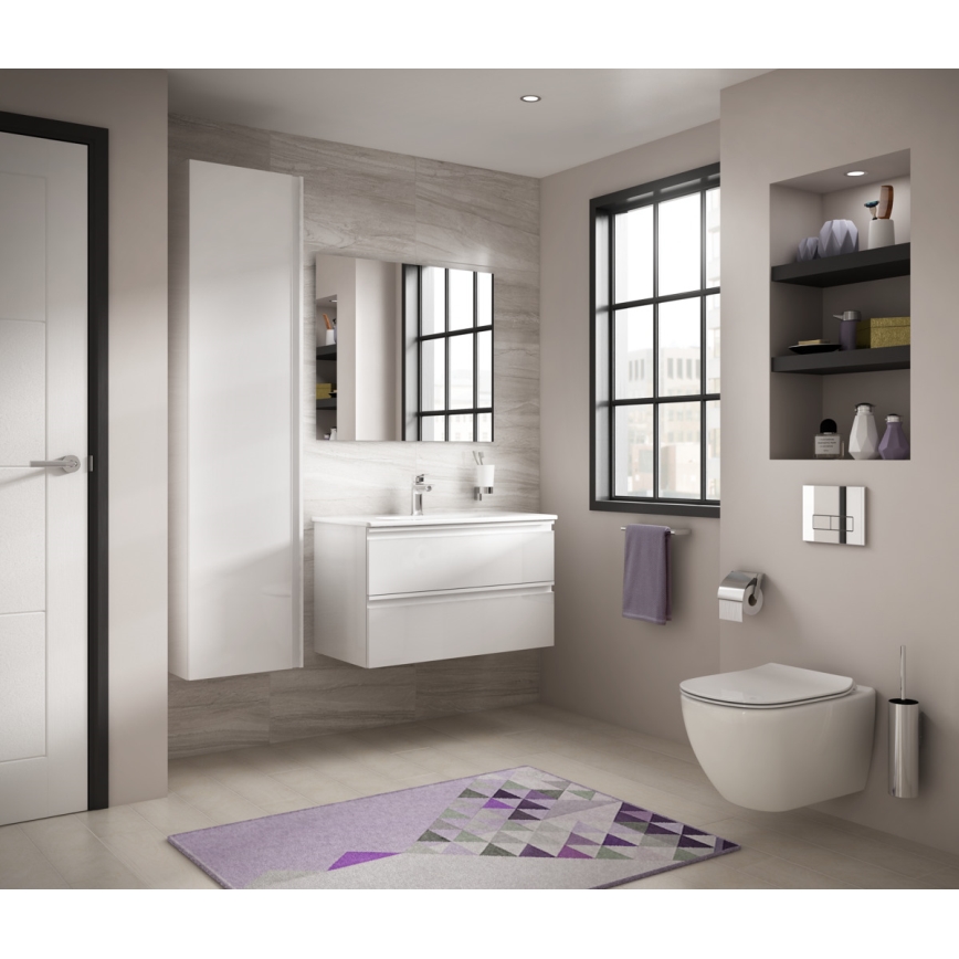 Ideal Standard T354601 - WC sospeso con sedile SoftClose TESI in ceramica/bianco