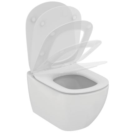 Ideal Standard T354601 - WC sospeso con sedile SoftClose TESI in ceramica/bianco