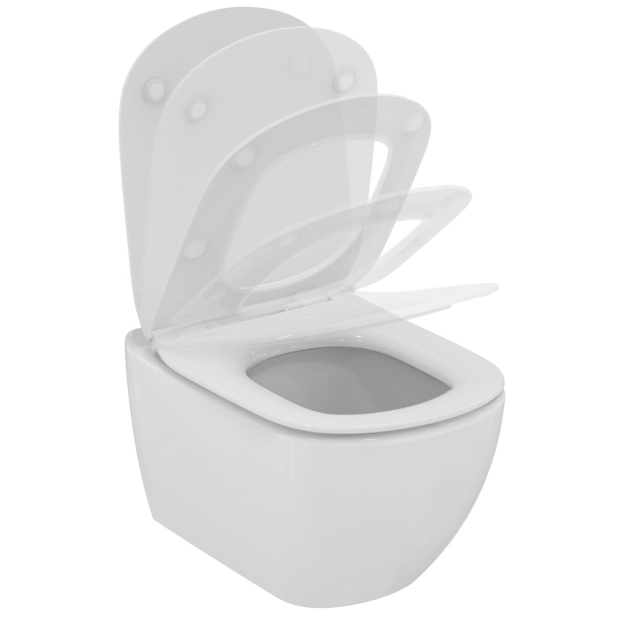 Ideal Standard T354601 - WC sospeso con sedile SoftClose TESI in ceramica/bianco