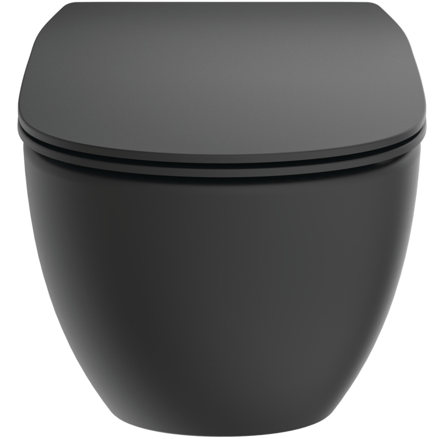 Ideal Standard T3546V3 - WC sospeso TESI in ceramica con sedile SoftClose, nero