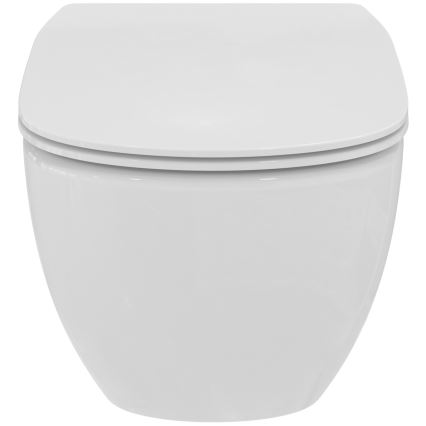 Ideal Standard T536001 - WC sospeso senza brida con sedile SoftClose TESI, in ceramica, bianco