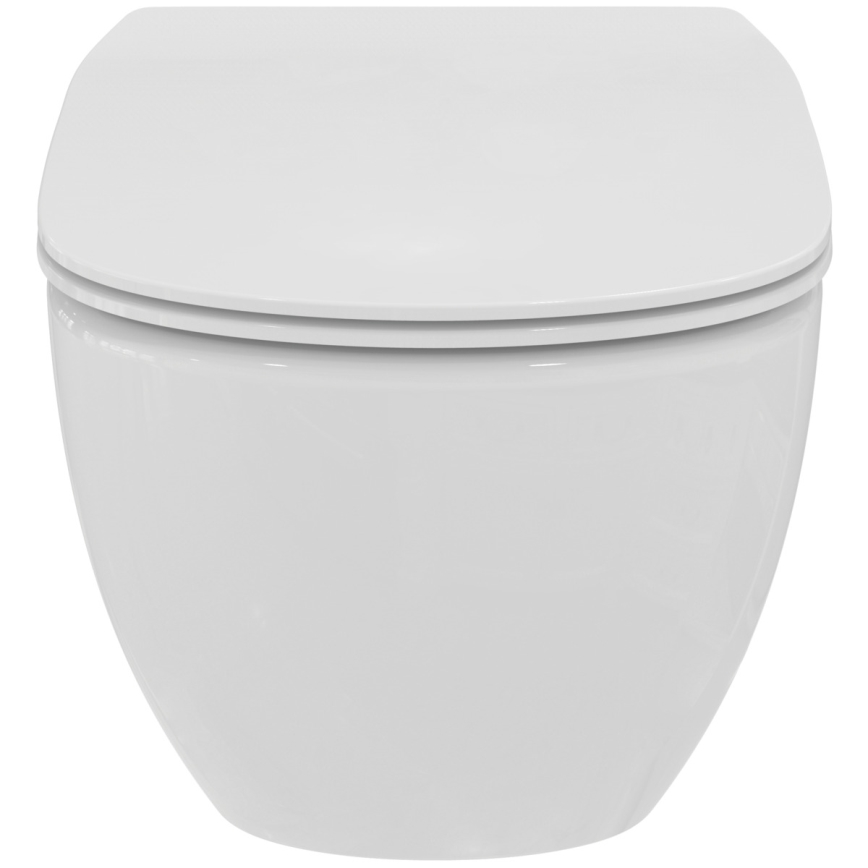 Ideal Standard T536001 - WC sospeso senza brida con sedile SoftClose TESI, in ceramica, bianco